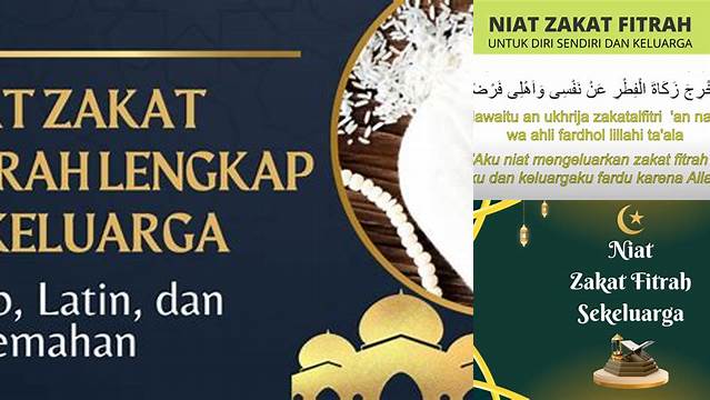 Niat Zakat Fitrah Sekeluarga