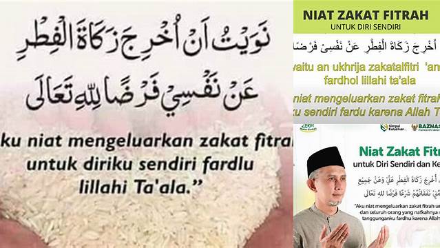 Niat Zakat Fitrah Takjil