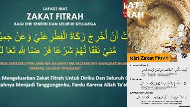 Niat Zakat Fitrah Untuk Istri