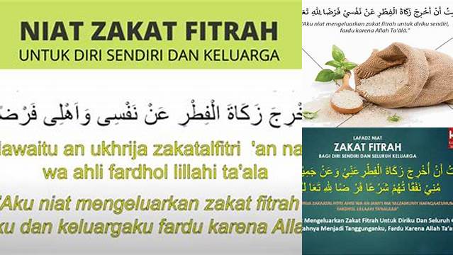 Niat Zakat Fitrah Untuk Satu Keluarga