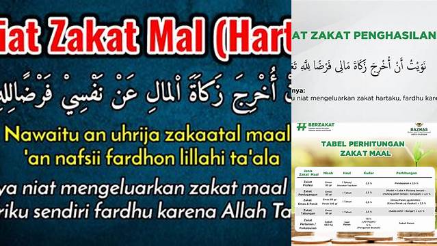 Niat Zakat Harta