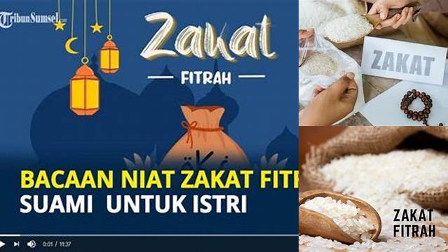 Niat Zakat Idul Fitri