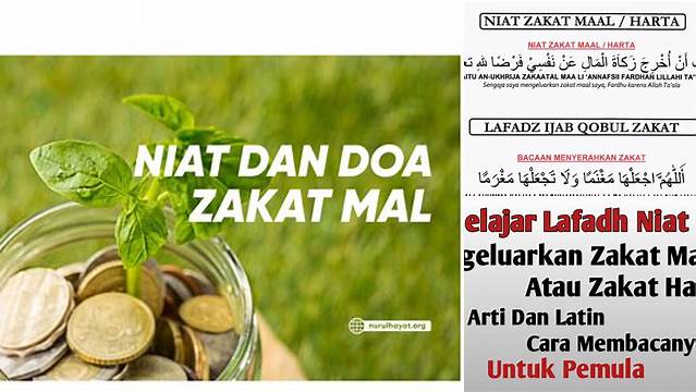 Niat Zakat Maal