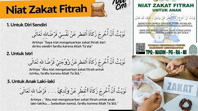 Niat Zakat Untuk Anak