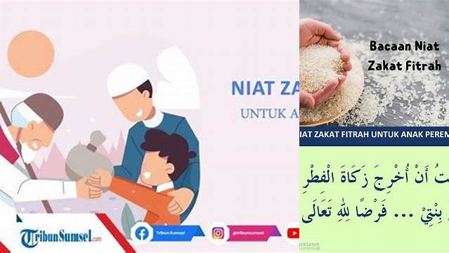 Niat Zakat Untuk Anak Perempuan