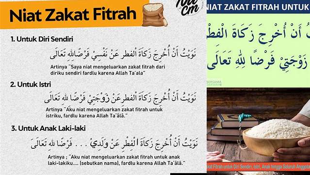 Niat Zakat Untuk Istri