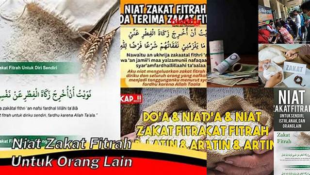 Niat Zakat Untuk Orang Lain