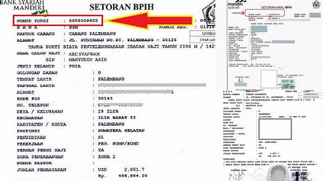 Nomor Porsi Haji Adalah