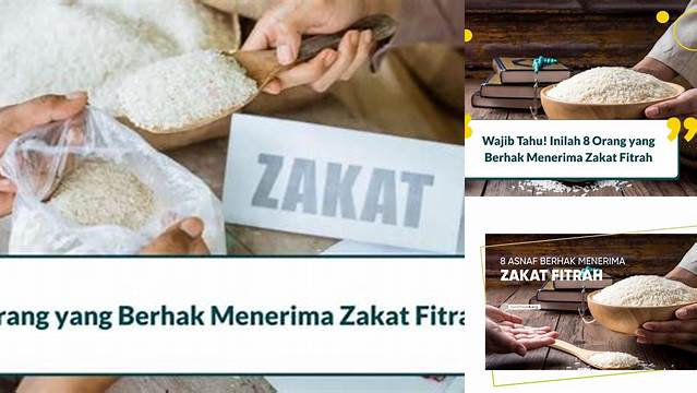 Orang Yang Wajib Menerima Zakat Fitrah