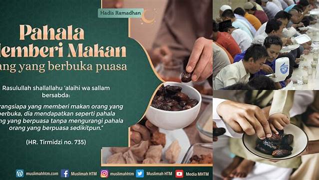 Pahala Memberi Makan Orang Puasa