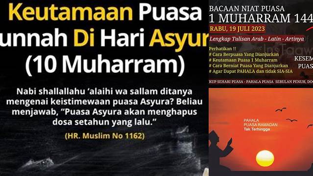 Pahala Puasa 1 Muharram