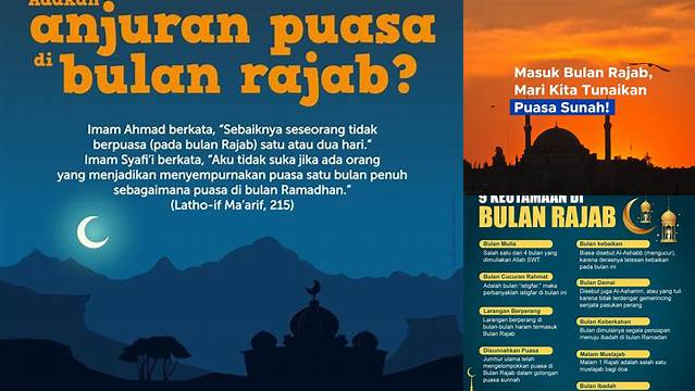 Temukan 8 Hal Penting tentang pahala puasa di bulan Rajab untuk Sambut Idul Fitri Penuh Berkah