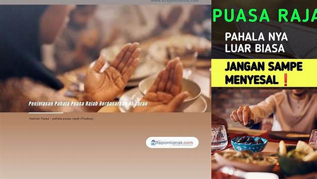 Pahala Puasa Rajab
