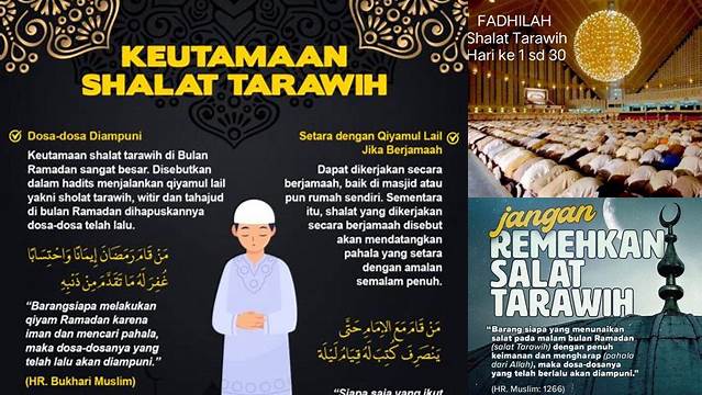 Inilah 9 Hal Penting tentang pahala shalat tarawih raih berkah idul fitri