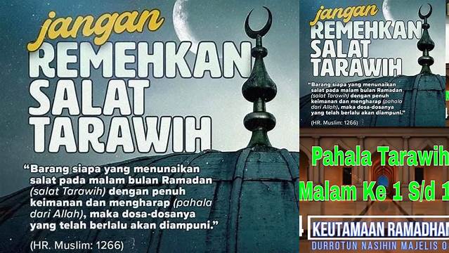 Pahala Tarawih Pertama