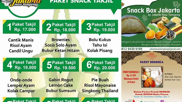 Paket Takjil Buka Puasa