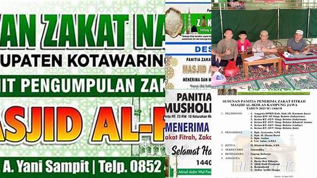 Panitia Zakat Fitrah Disebut