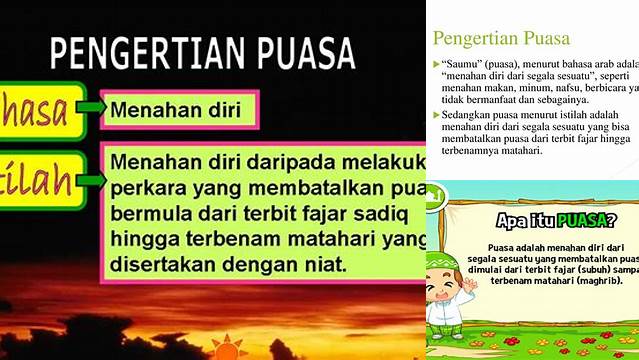 Pengertian Puasa Wajib