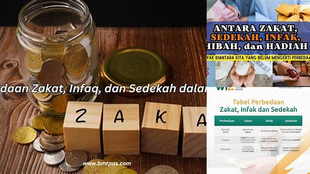 Perbedaan Infak Sedekah Dan Zakat