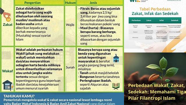 Perbedaan Zakat Dan Wakaf