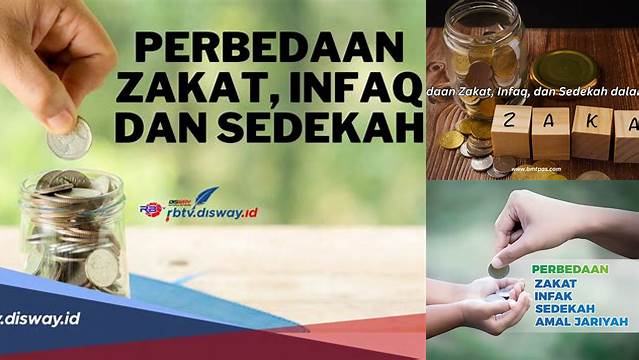 Perbedaan Zakat Infak Dan Sedekah