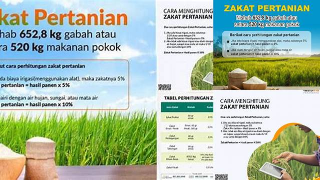 Perhitungan Zakat Pertanian