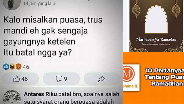 Pertanyaan Tentang Puasa Ramadhan