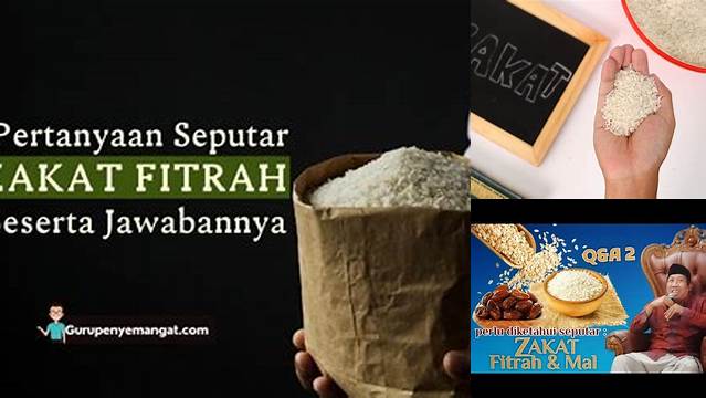 Pertanyaan Tentang Zakat Fitrah