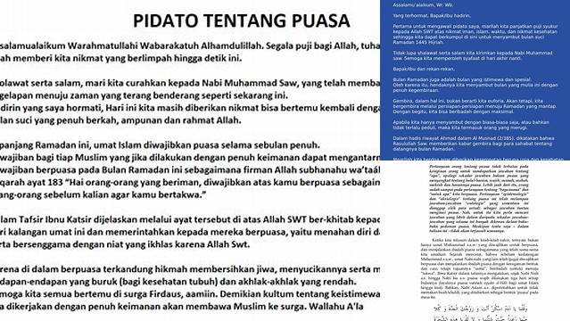 Pidato Puasa Ramadhan