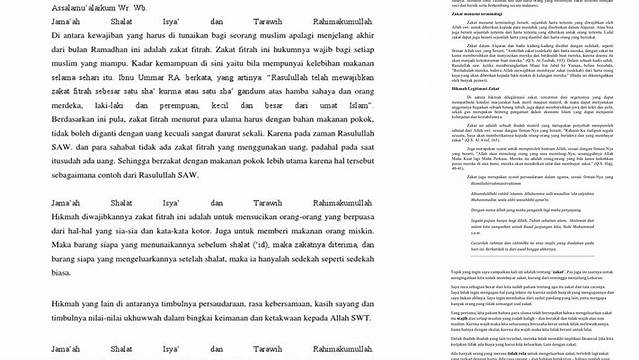 Pidato Tentang Zakat