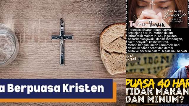 Puasa 40 Hari Kristen