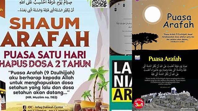 Puasa Arafah Dilakukan Pada Tanggal