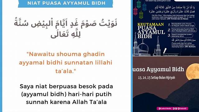 Puasa Ayyamul Bidh Niat