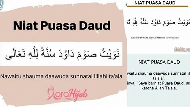 Puasa Daud Niat