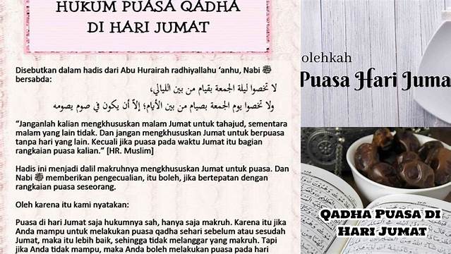 Puasa Ganti Di Hari Jumat