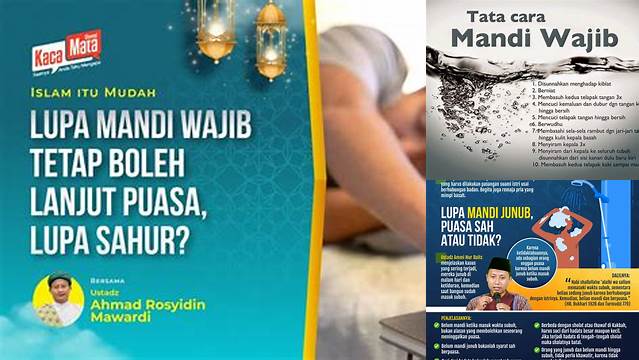 Puasa Lupa Mandi Wajib