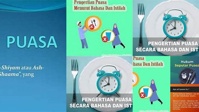 Puasa Menurut Istilah