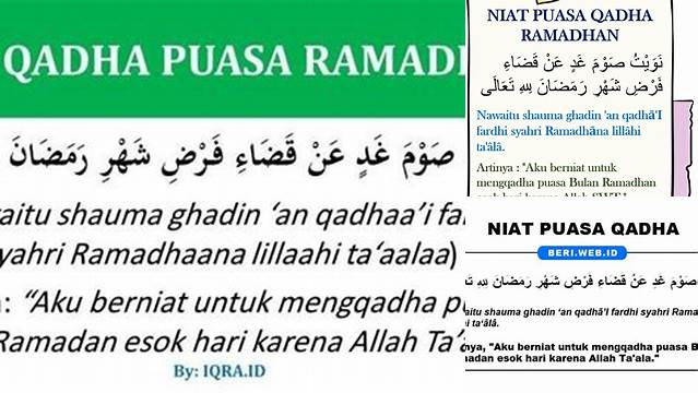 Puasa Qadha Ramadhan Niat