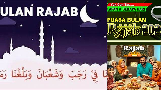 Puasa Rajab Jatuh Pada Tanggal