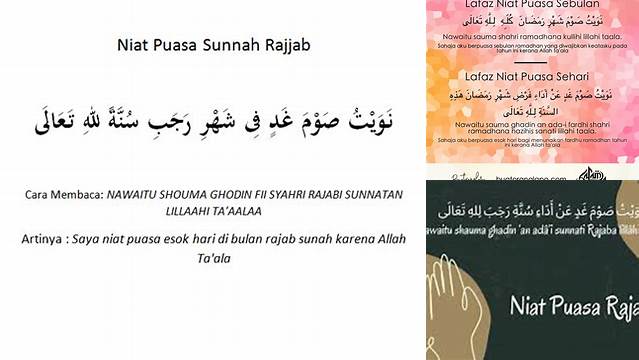 Puasa Rajab Niat
