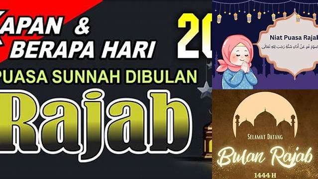 Puasa Rajab Sampai Berapa Hari