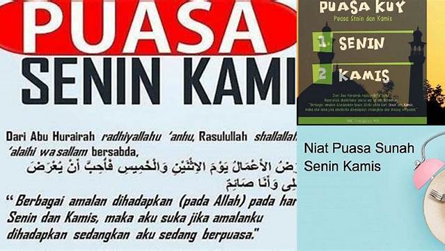 Puasa Senin Kamis Manfaatnya