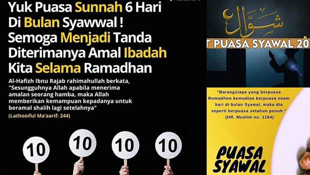 Puasa Syawal Dikerjakan Selama