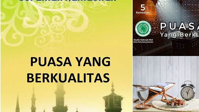 Puasa Yang Berkualitas