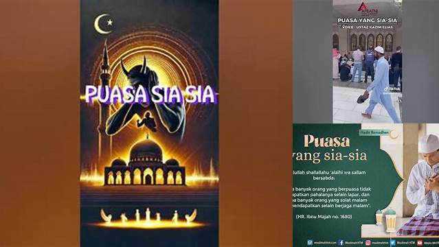 Puasa Yg Sia Sia