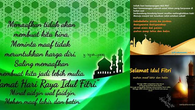 Puisi Tentang Hari Raya Idul Fitri