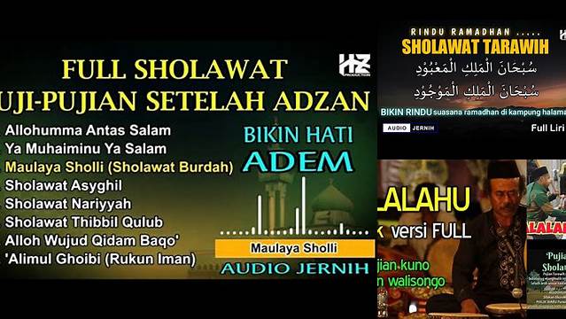 Pujian Setelah Sholat Tarawih Mp3