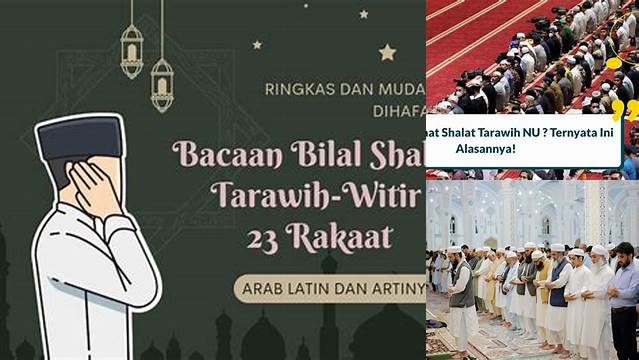 Ketahui 9 Hal Penting tentang Rakaat Tarawih NU Jelang Idul Fitri