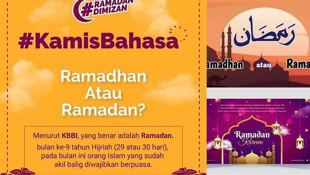 Ketahui 8 Hal Penting tentang ramadhan atau ramadan menjelang idul fitri penuh makna