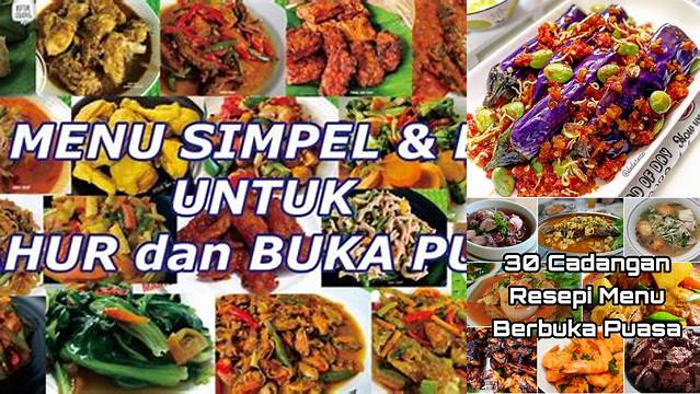 Resep Untuk Buka Puasa